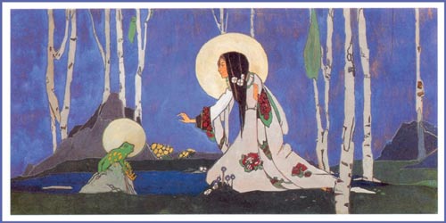 1913 panel by Jessie Marion King